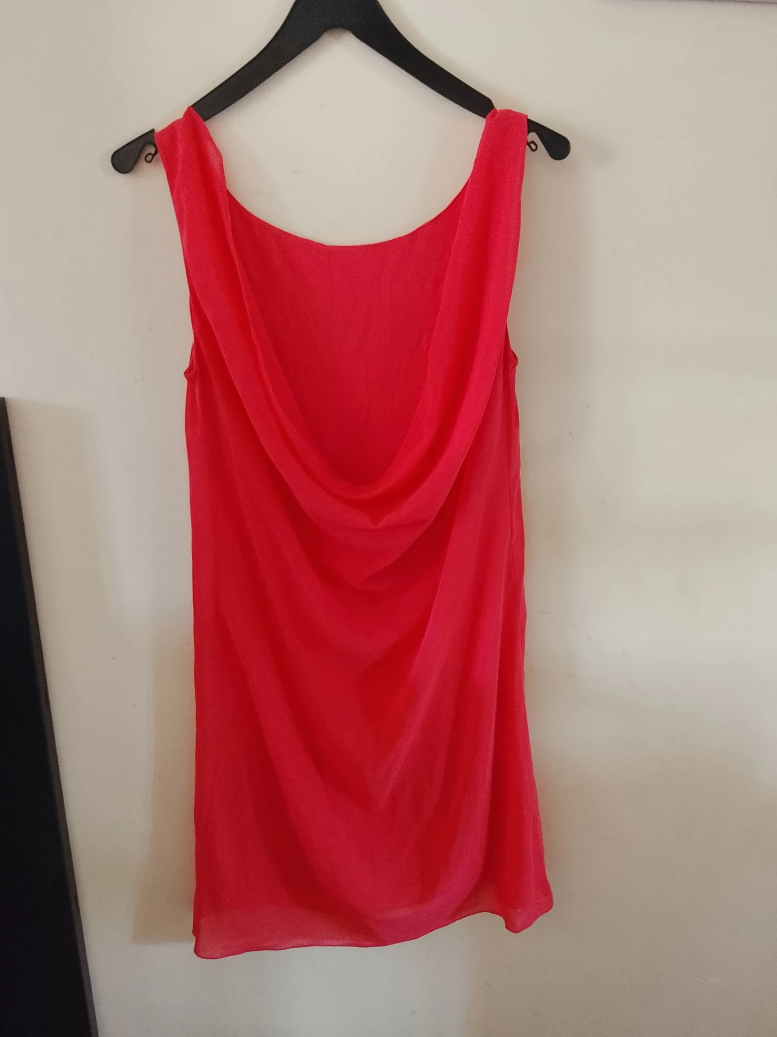 👒NAF NAF TAILLE 38 Robe dos nu drappé rosée comme neuve 👒